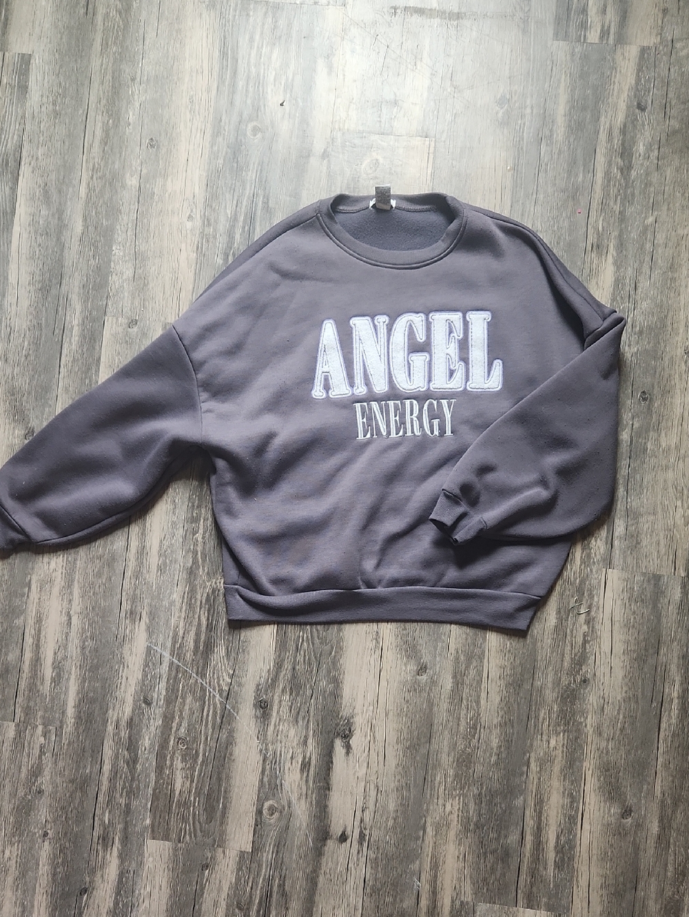 Rue21 Gray "Angel Energy" Sweatshirt